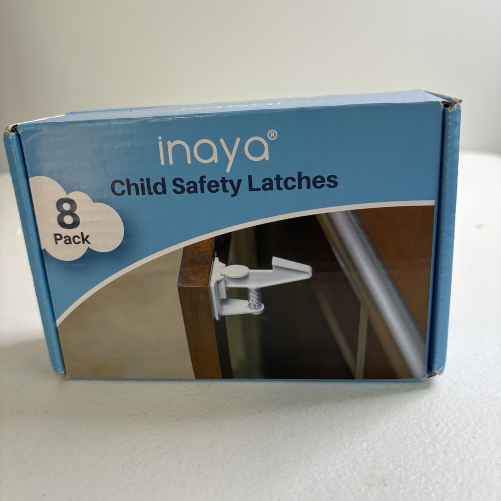 Inaya Child Safety Latches for Cabinets pack of 8‎